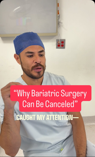 Dr. Cervantes explains why weight loss surgery gets postponed - Instagram Reel